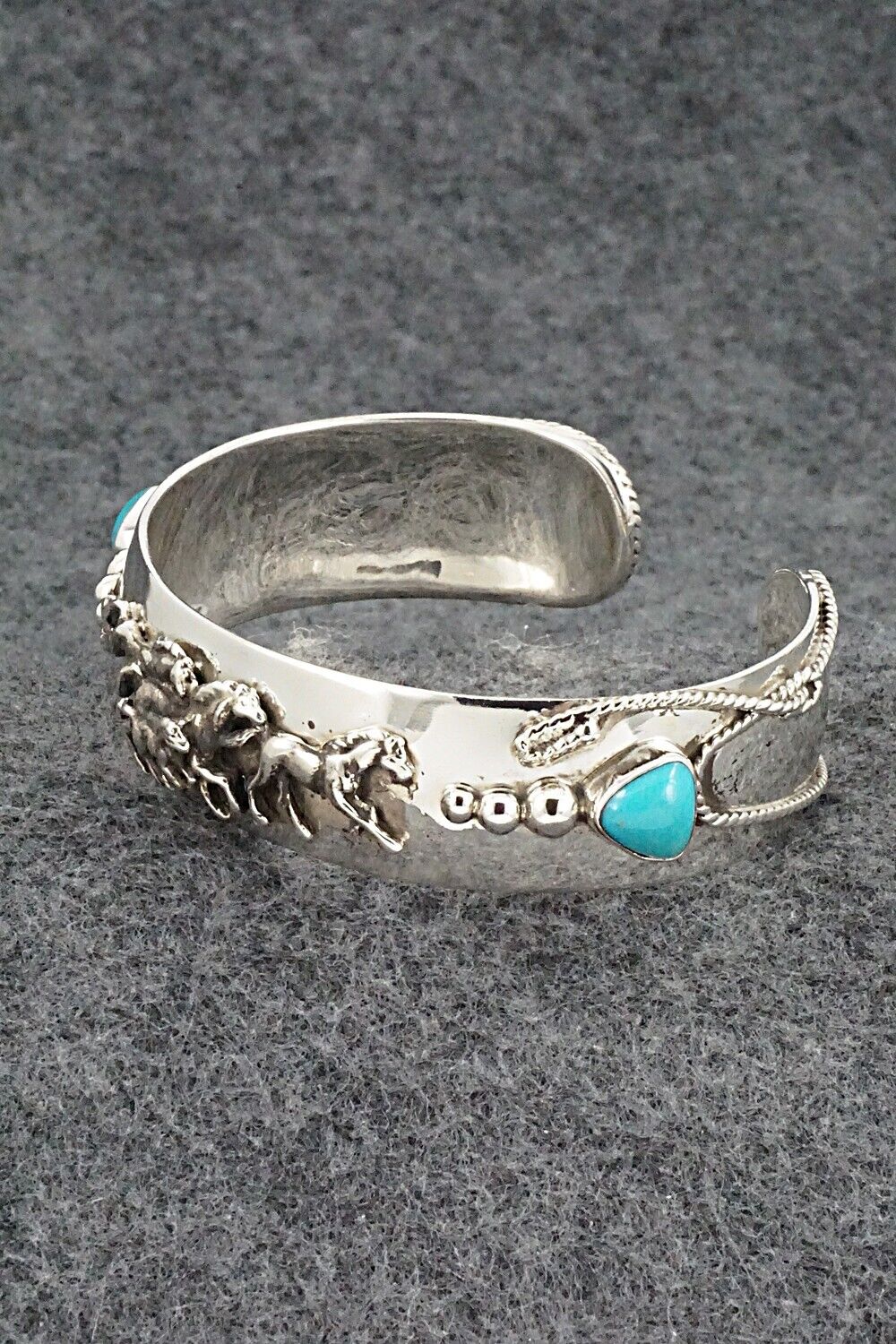Turquoise & Sterling Silver Bracelet - Bobby Platero