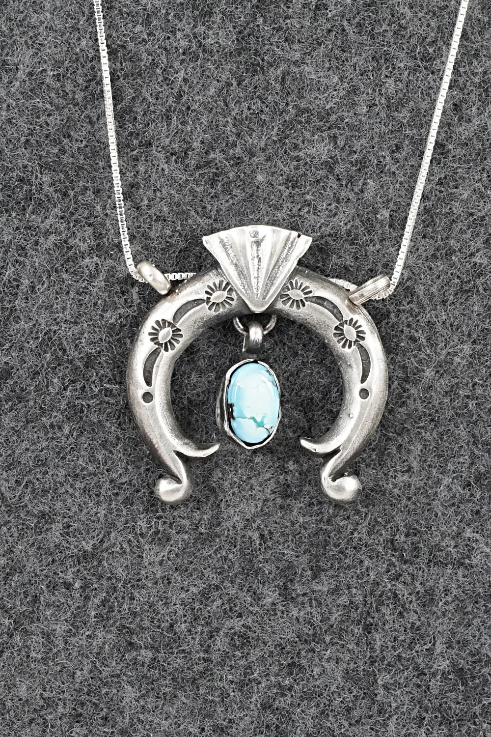 Turquoise & Sterling Silver Necklace - Gary Shorty