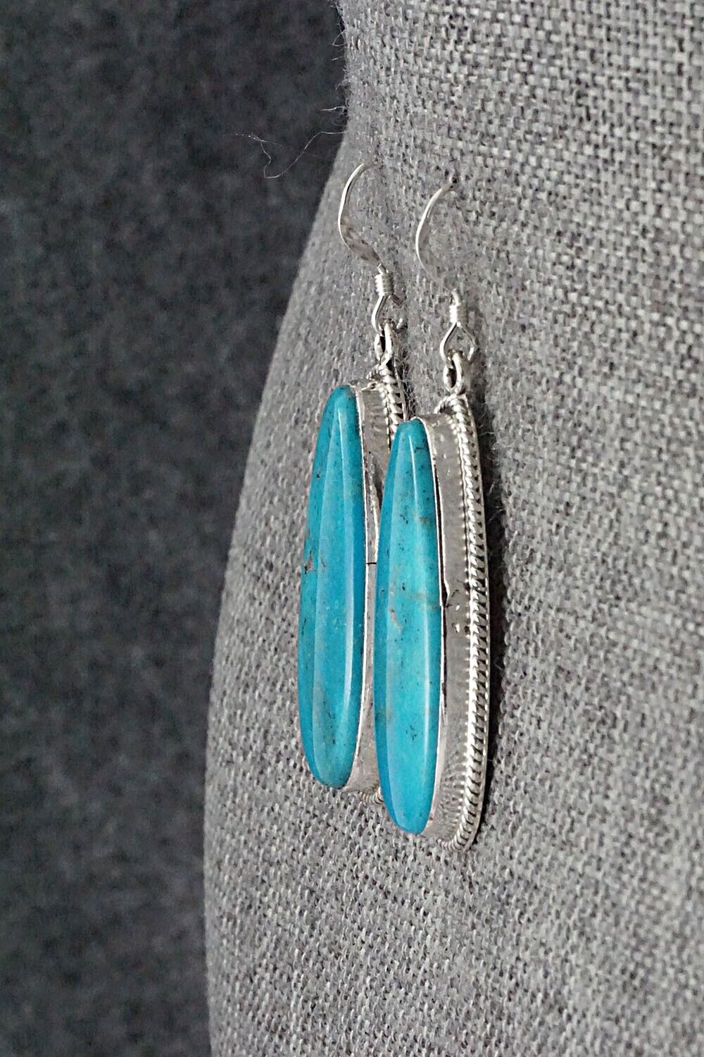 Turquoise and Sterling Silver Earrings - Sharon McCarthy
