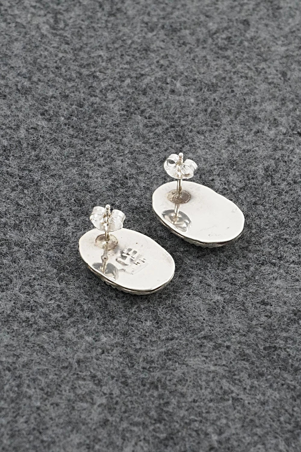 Turquoise & Sterling Silver Earrings - Ernest Hawthorne