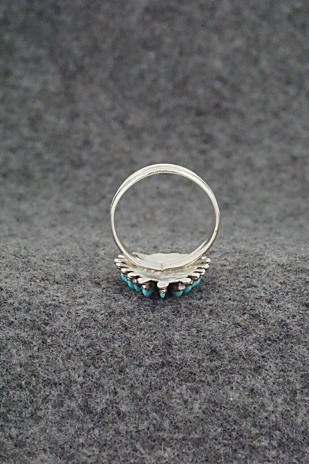 Turquoise & Sterling Silver Ring - Connie Wyaco - Size 6.5