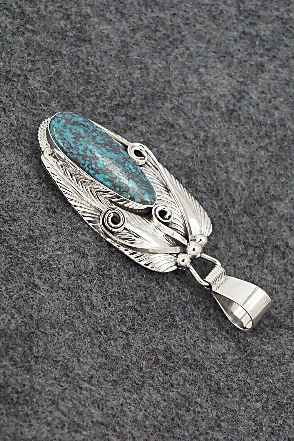 Turquoise & Sterling Silver Pendant - Davey Morgan