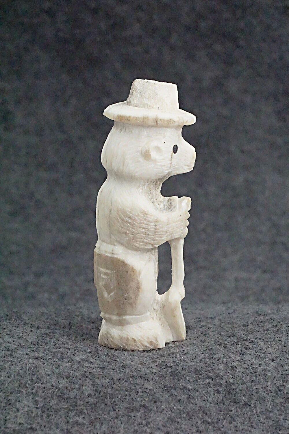 Smokey Bear Zuni Fetish Carving - Charlie Peina