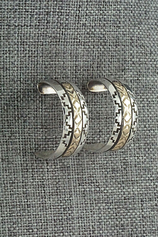 Sterling Silver & Gold Fill Hoop Earrings - Bruce Morgan