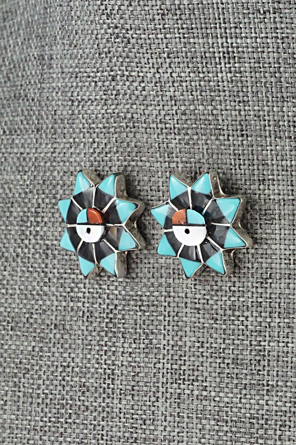 Multi Stone & Sterling Silver Earrings - Clayton Vacit