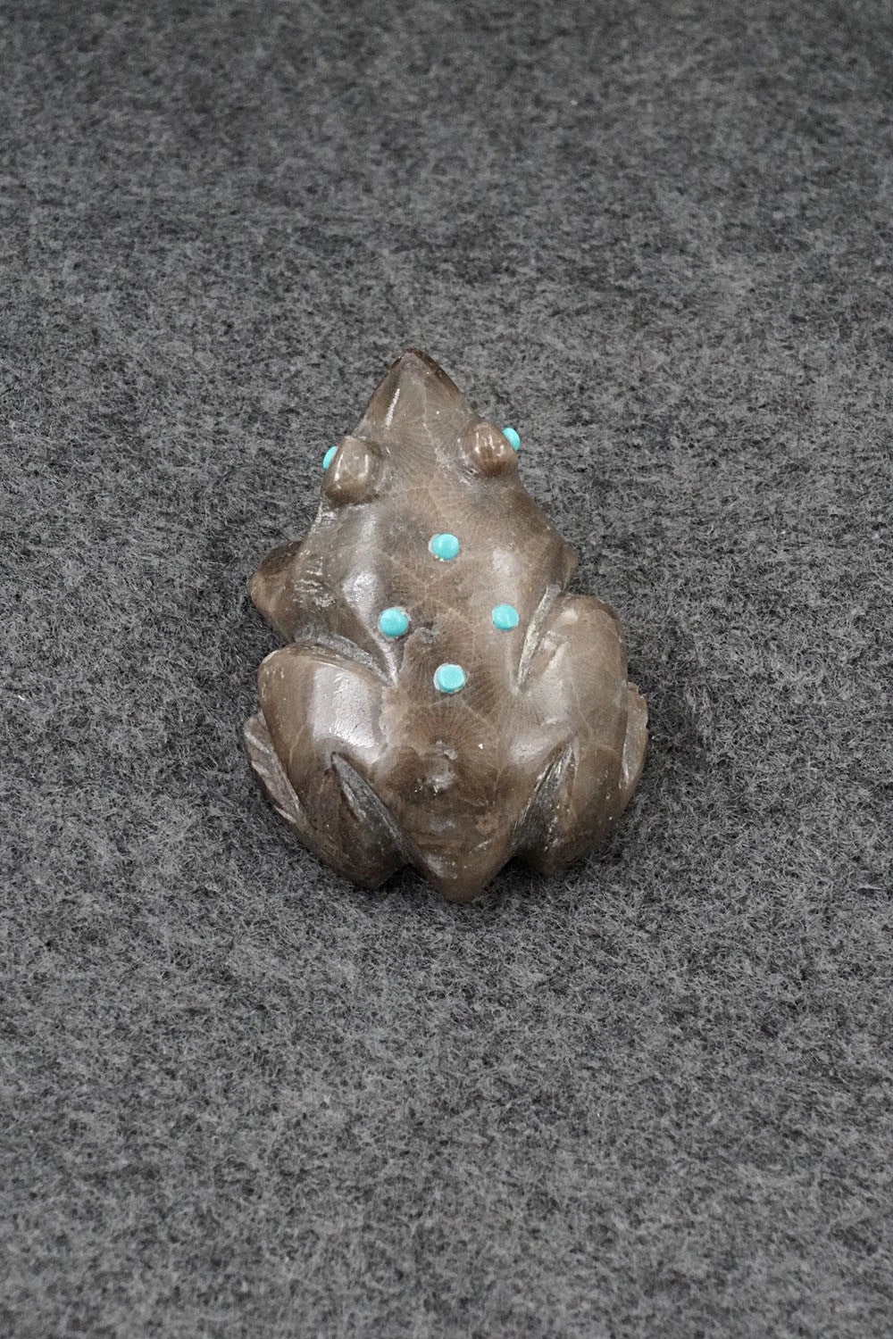 Frog Zuni Fetish Carving - Ronnie Lunasee