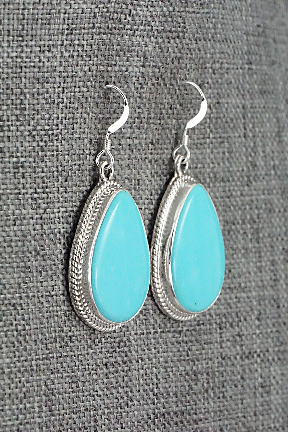 Turquoise and Sterling Silver Earrings - Sharon McCarthy