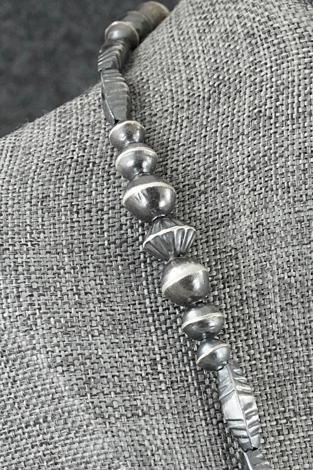 Sterling Silver Navajo Pearl Necklace 24" - Vintage