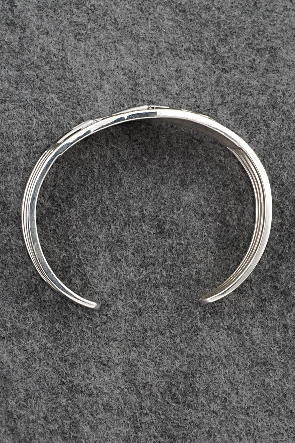 White Buffalo & Sterling Silver Inlay Bracelet - Andrew Enrico