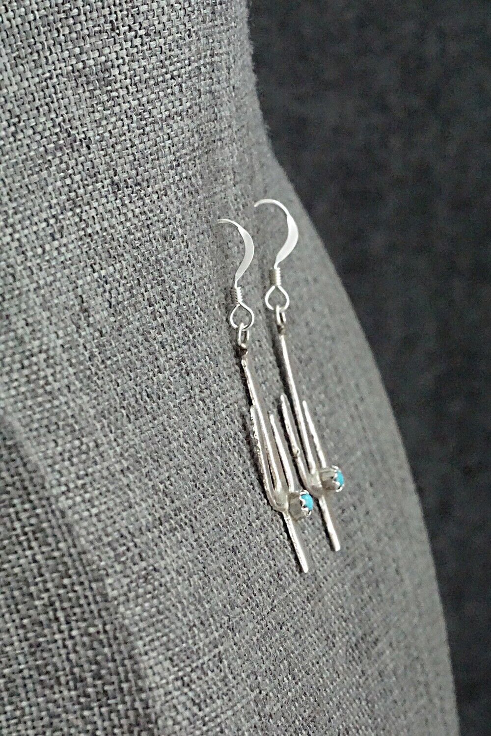 Turquoise & Sterling Silver Earrings - Sylvia Chee