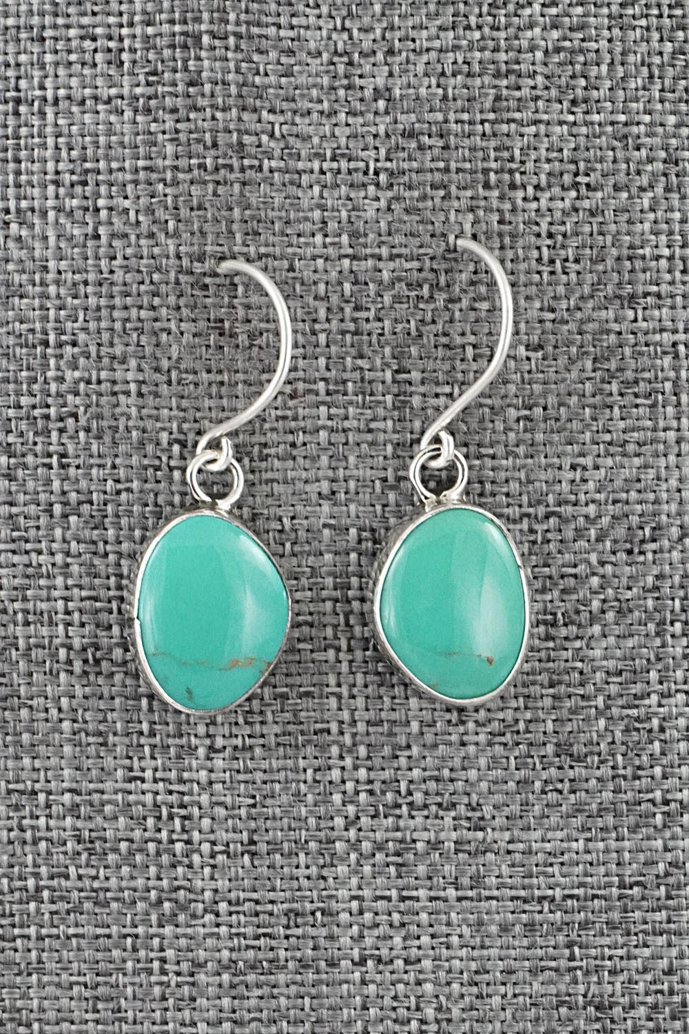 Turquoise & Sterling Silver Earrings - Rosemary Saunders