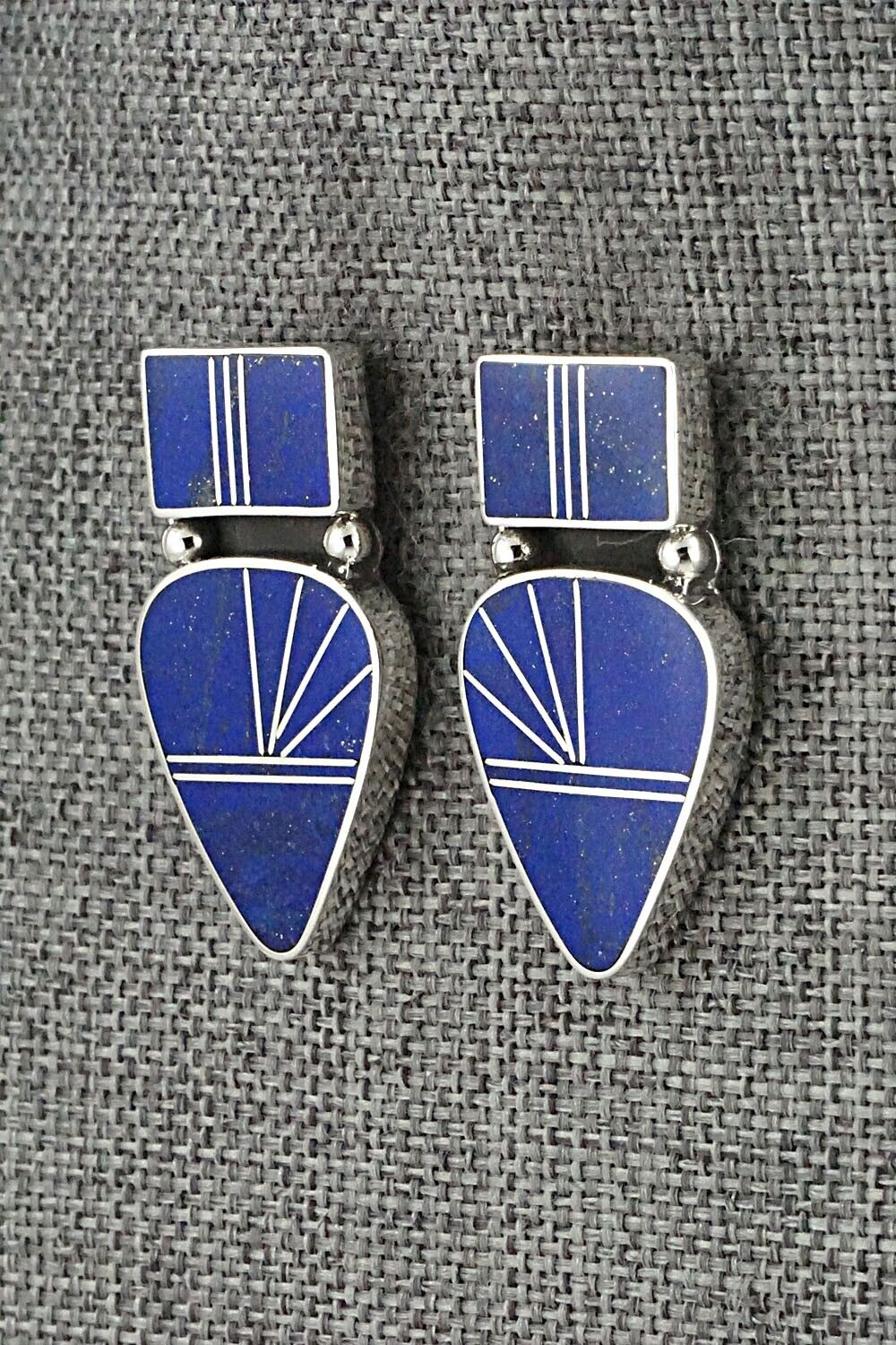 Lapis & Sterling Silver Earrings - Raymond Coriz