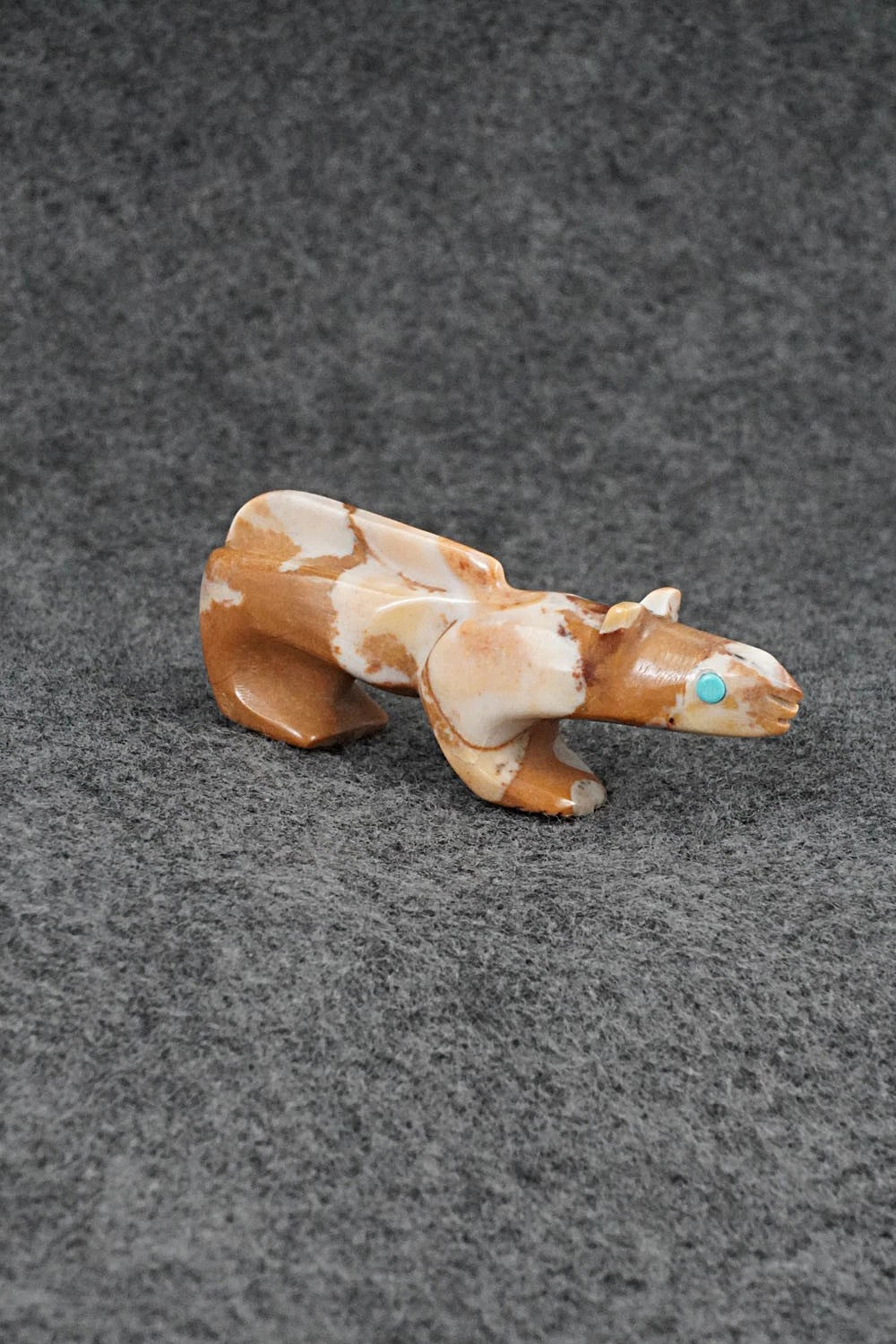 Mountain Lion Zuni Fetish Carving - Ronnie Lunasee