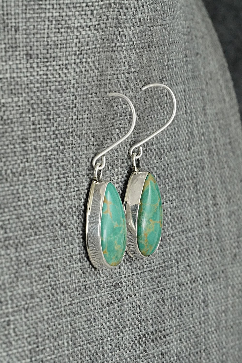 Turquoise & Sterling Silver Earrings - Rosemary Saunders
