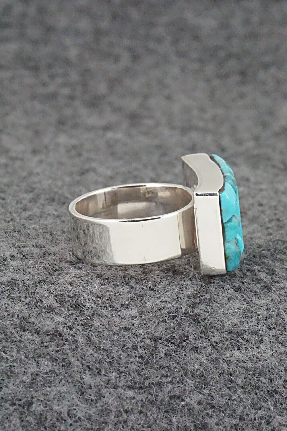 Turquoise & Sterling Silver Ring - Julia Etsitty - Size 6