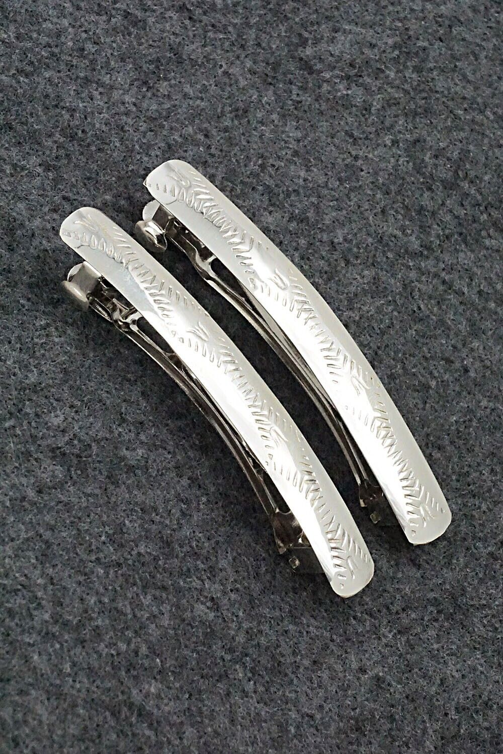 Sterling Silver Hair Barrettes - Randall Dalgai