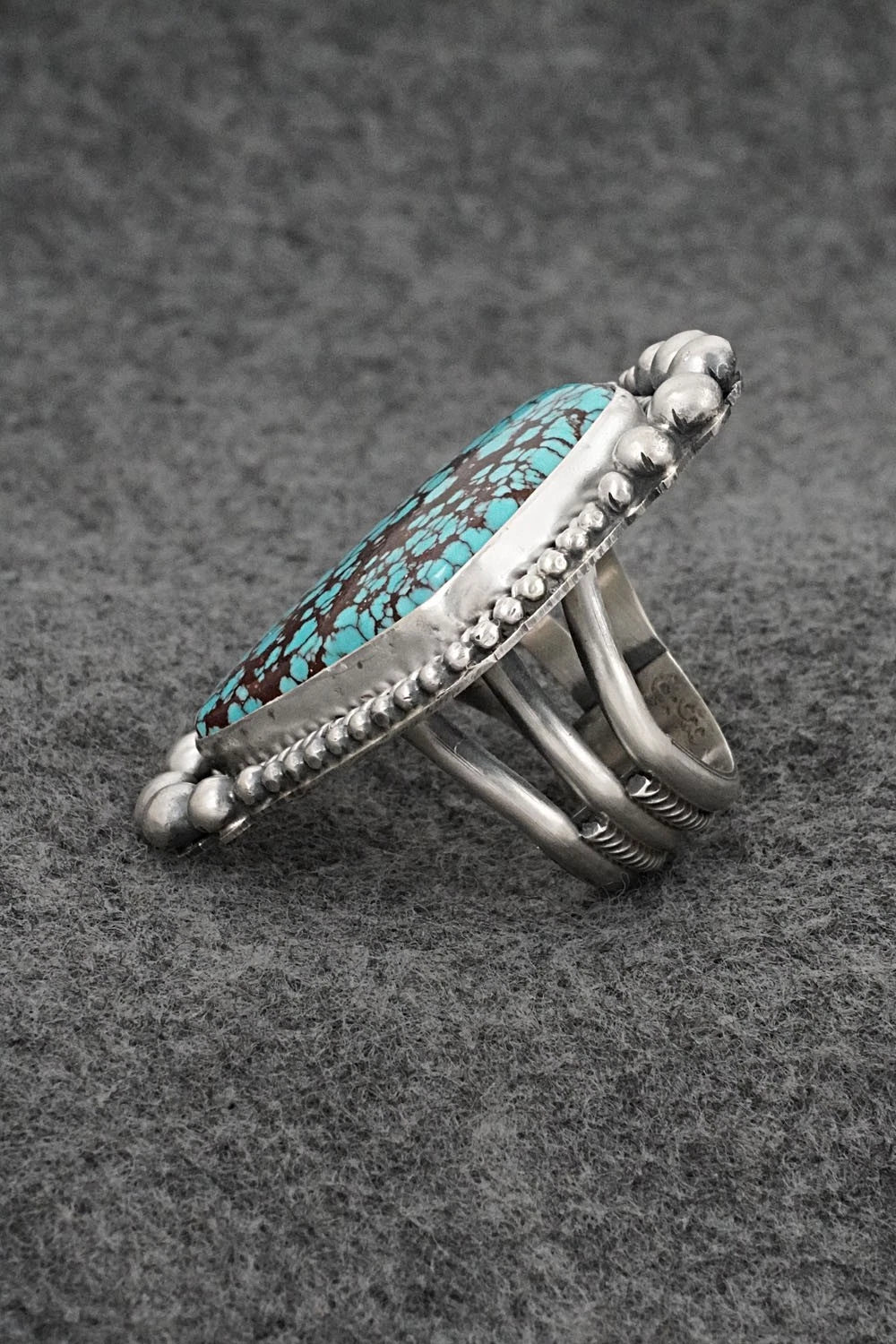 Turquoise & Sterling Silver Ring - Rosita Calladitto - Size 9