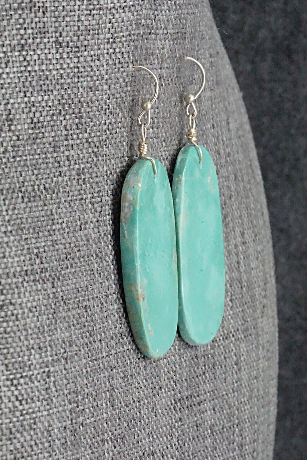 Turquoise & Sterling Silver Earrings - Joe Garcia