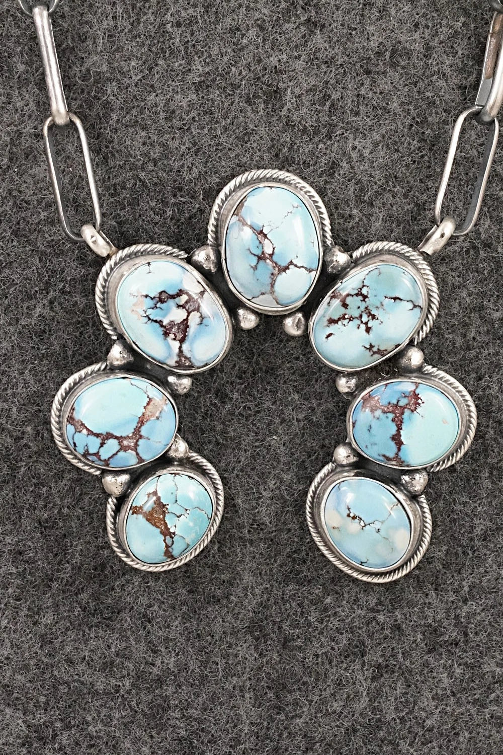 Turquoise & Sterling Silver Necklace - Darrin Livingston