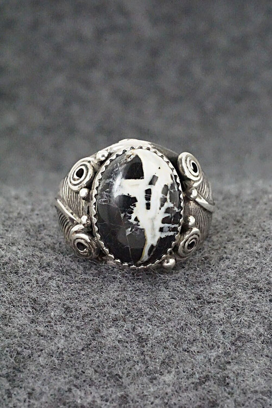 White Buffalo & Sterling Silver Ring - Davey Morgan - Size 9.5