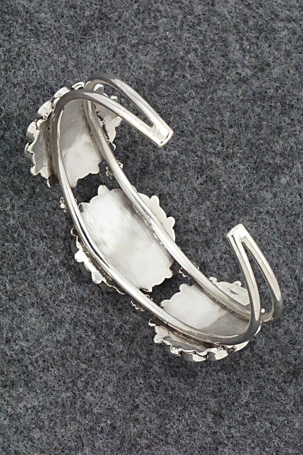 Multi Stone & Sterling Silver Inlay Bracelet - Delbert Soseeah