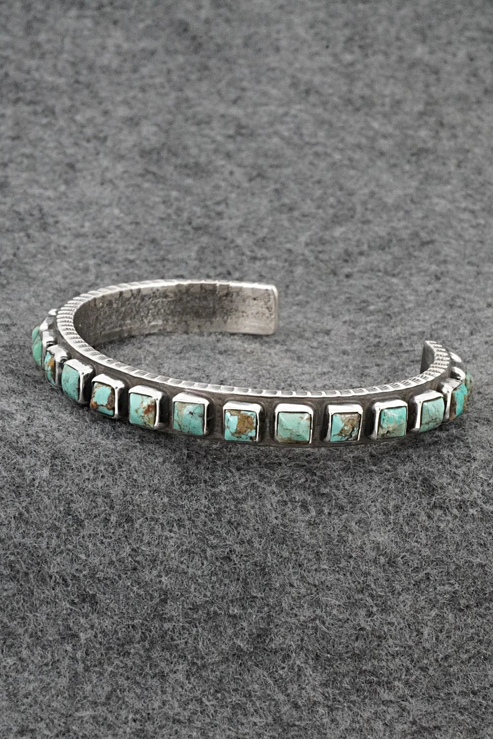 Turquoise & Sterling Silver Bracelet - Ernest Rangel