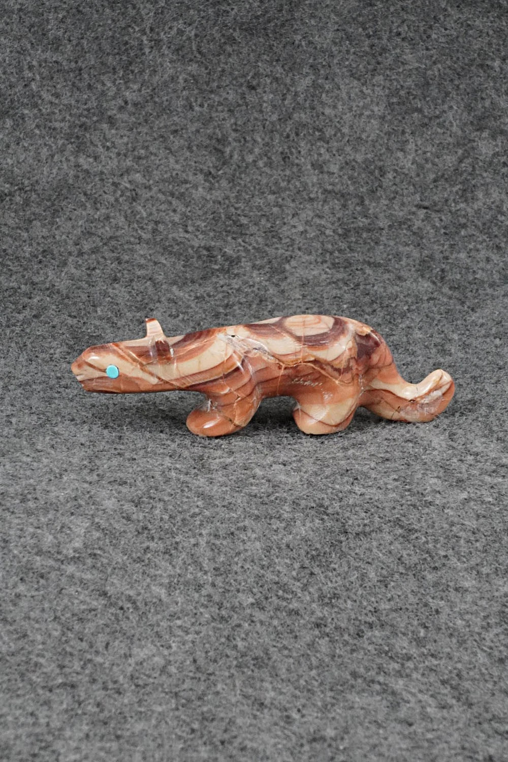 Mountain Lion Zuni Fetish Carving - Ronnie Lunasee