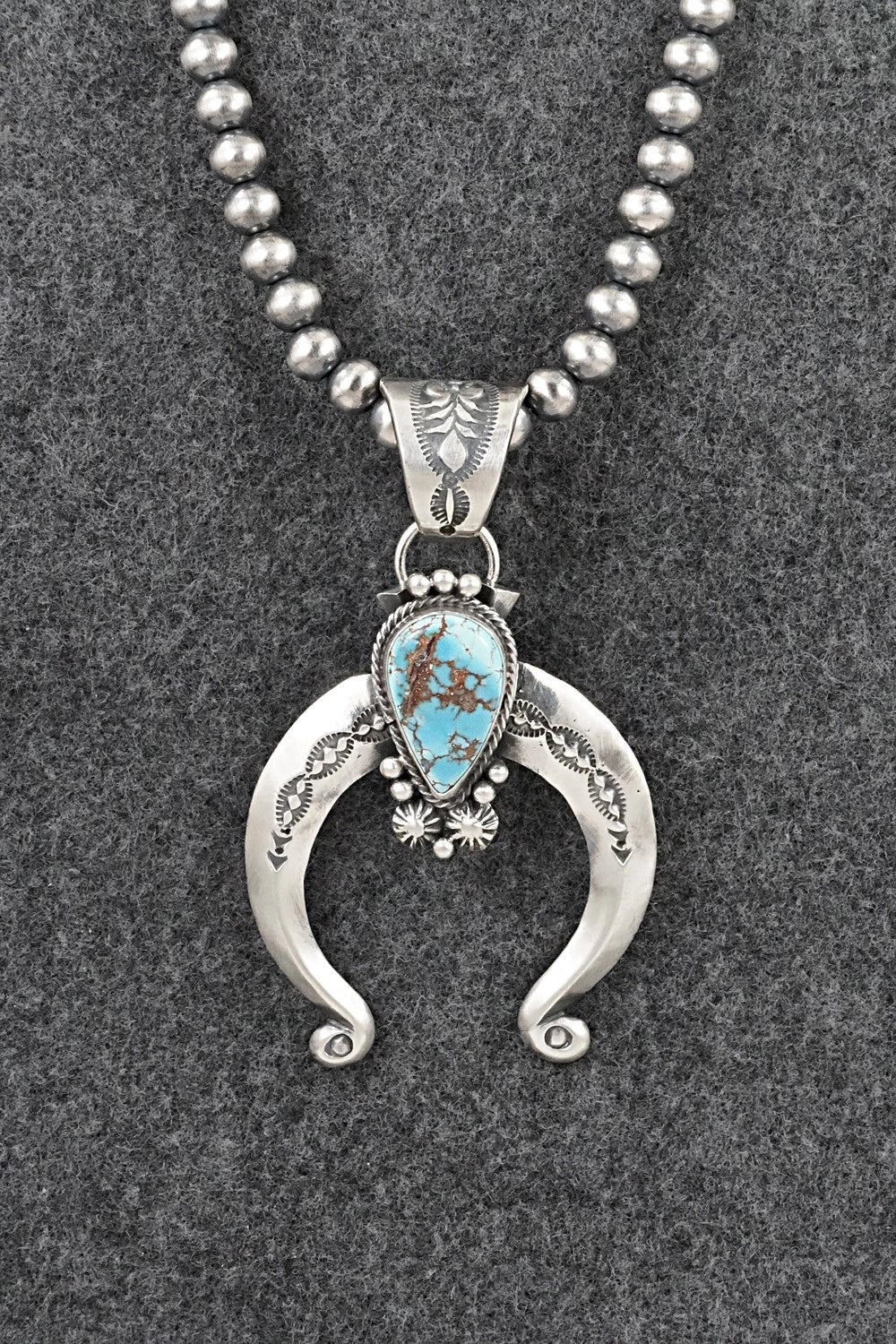 Turquoise & Sterling Silver Necklace - Samuel Yellowhair