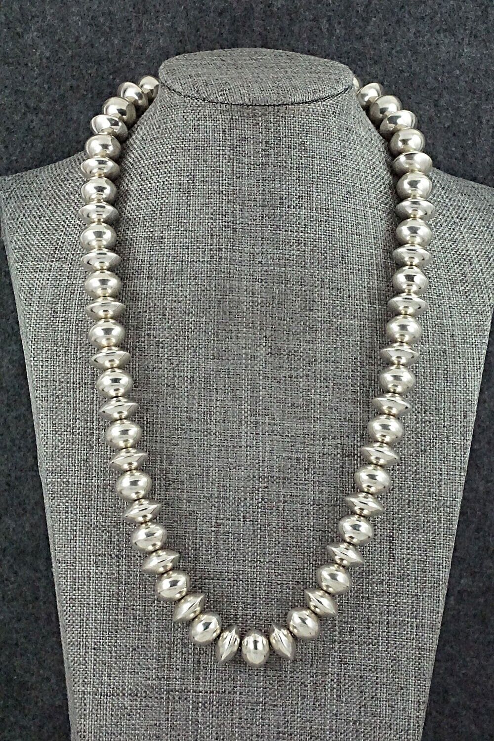 Sterling Silver Navajo Pearl Necklace - Bryannen Halwood