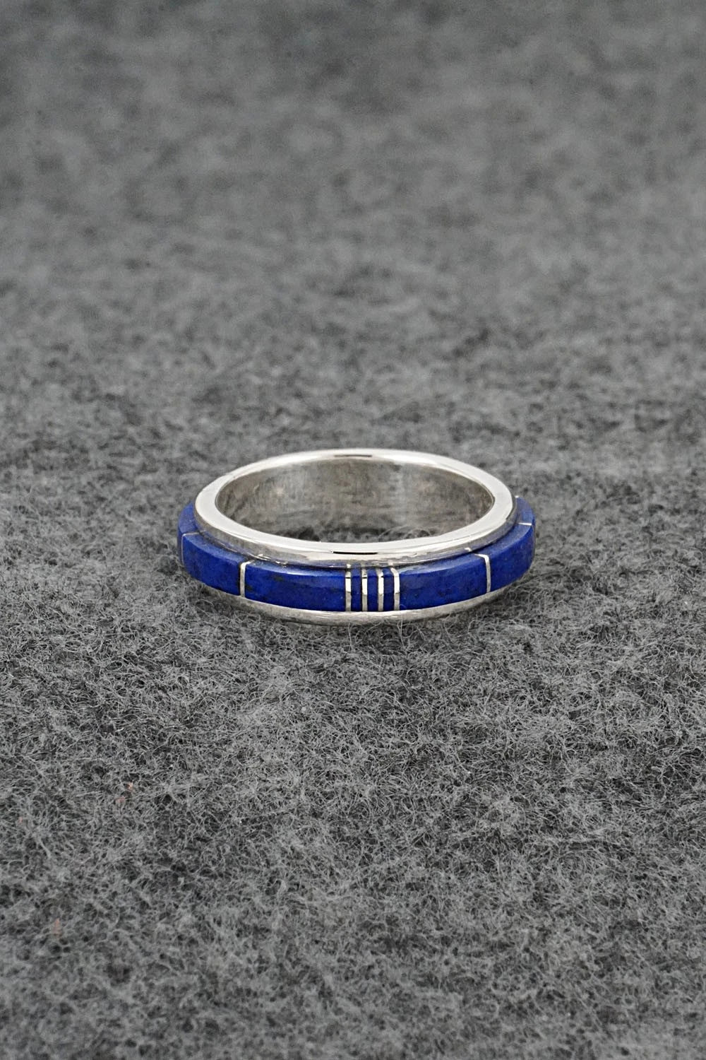 Lapis & Sterling Silver Ring - Harold Tsosie - Size 6.5