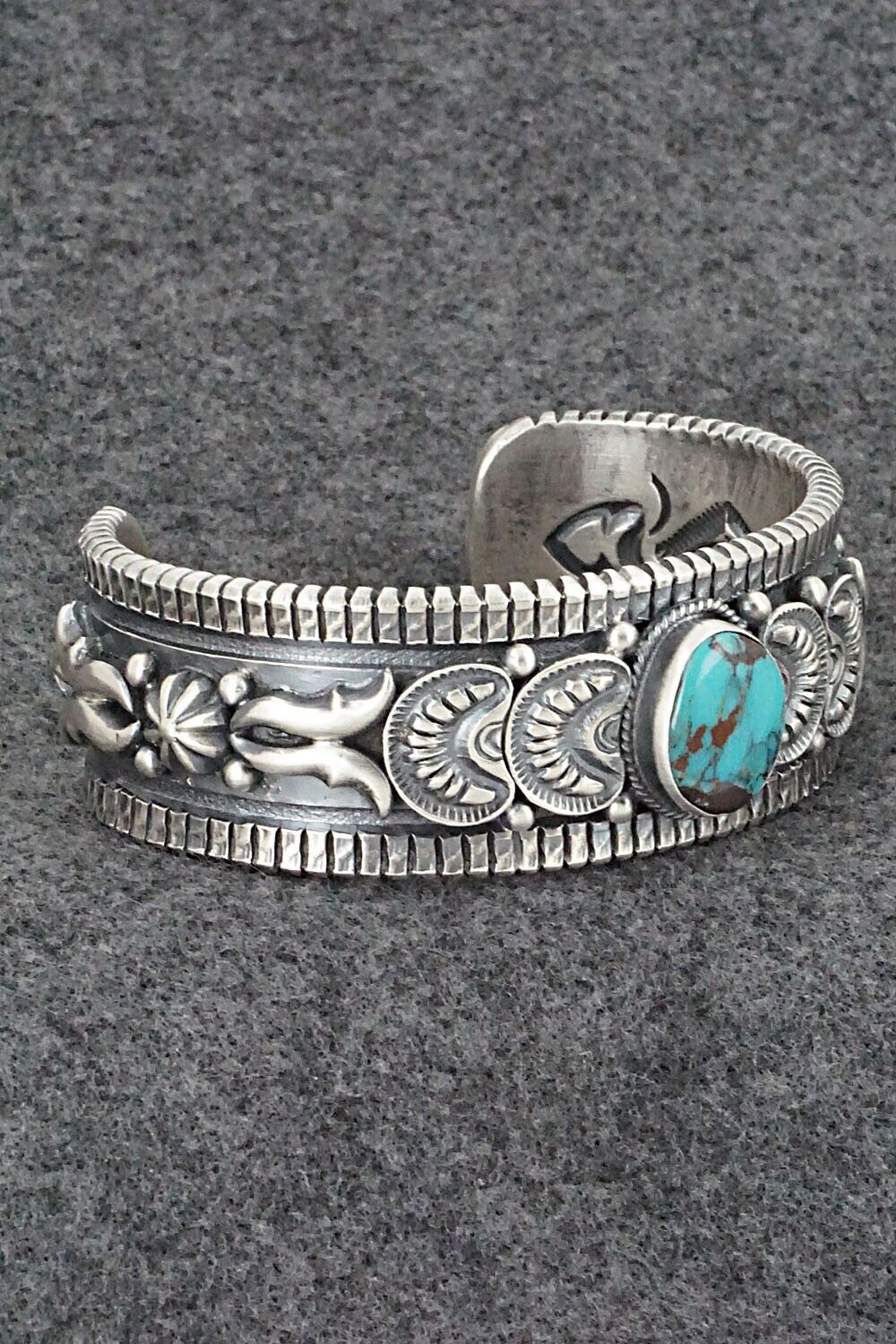 Turquoise & Sterling Silver Bracelet - Roland Dixson