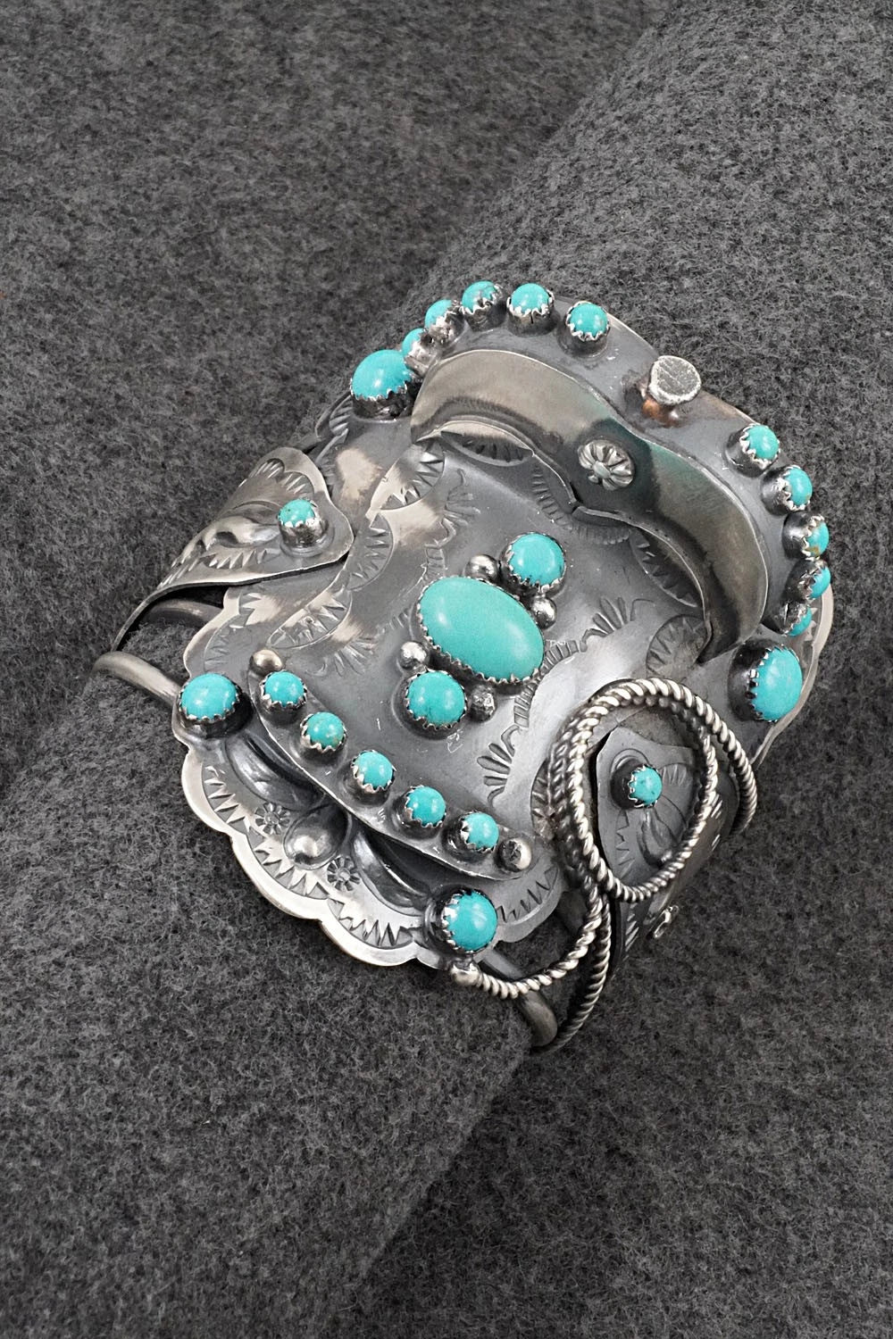Turquoise & Sterling Silver Bracelet - Tim Yazzie