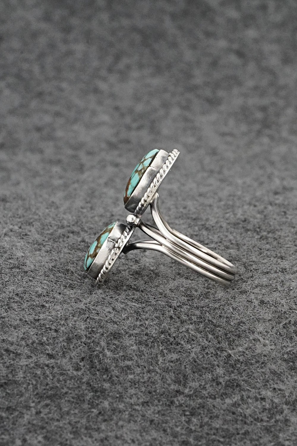 Turquoise & Sterling Silver Ring - Rena Begay - Size 8