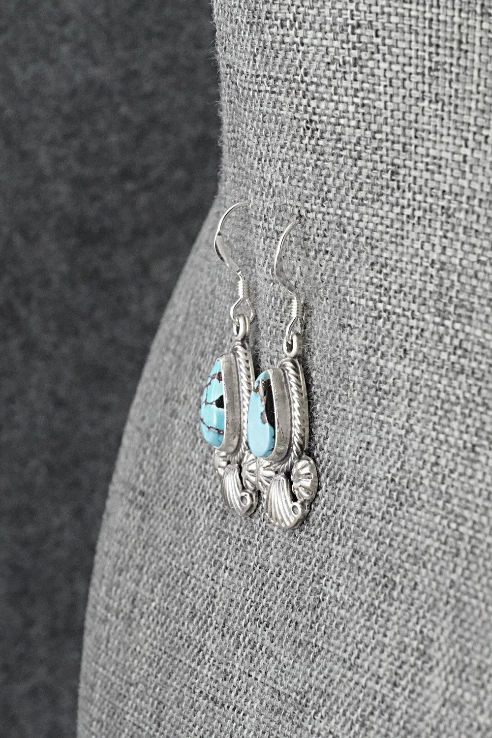 Turquoise & Sterling Silver Earrings - Verley Betone