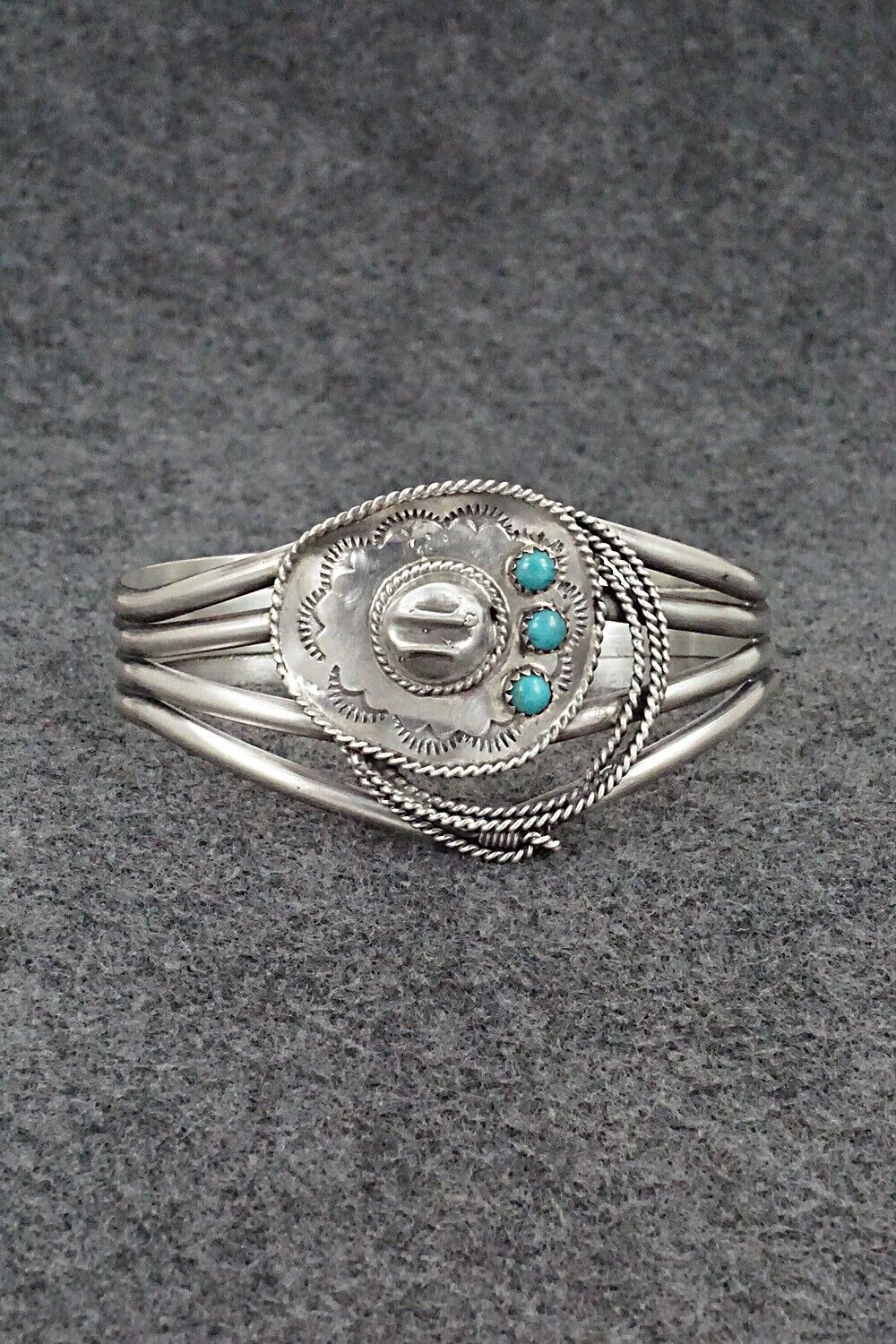 Turquoise & Sterling Silver Bracelet - Bobby Platero