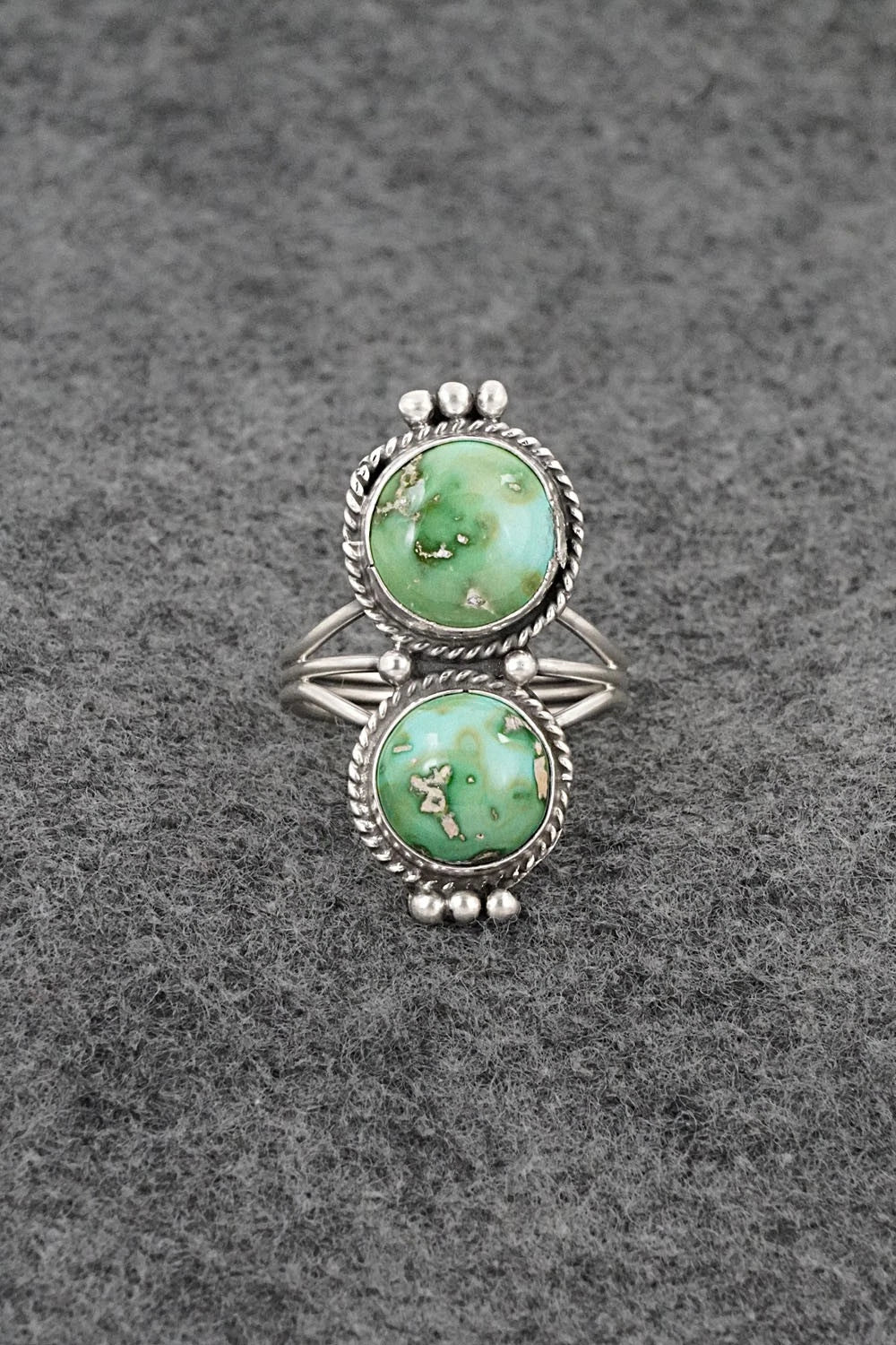 Turquoise & Sterling Silver Ring - Rena Begay - Size 9