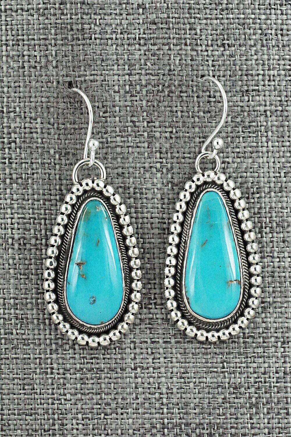 Turquoise & Sterling Silver Earrings - Mark Yazzie