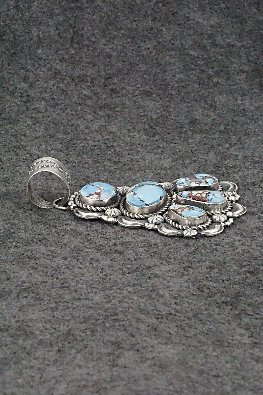 Turquoise and Sterling Silver Pendant - Jeff James