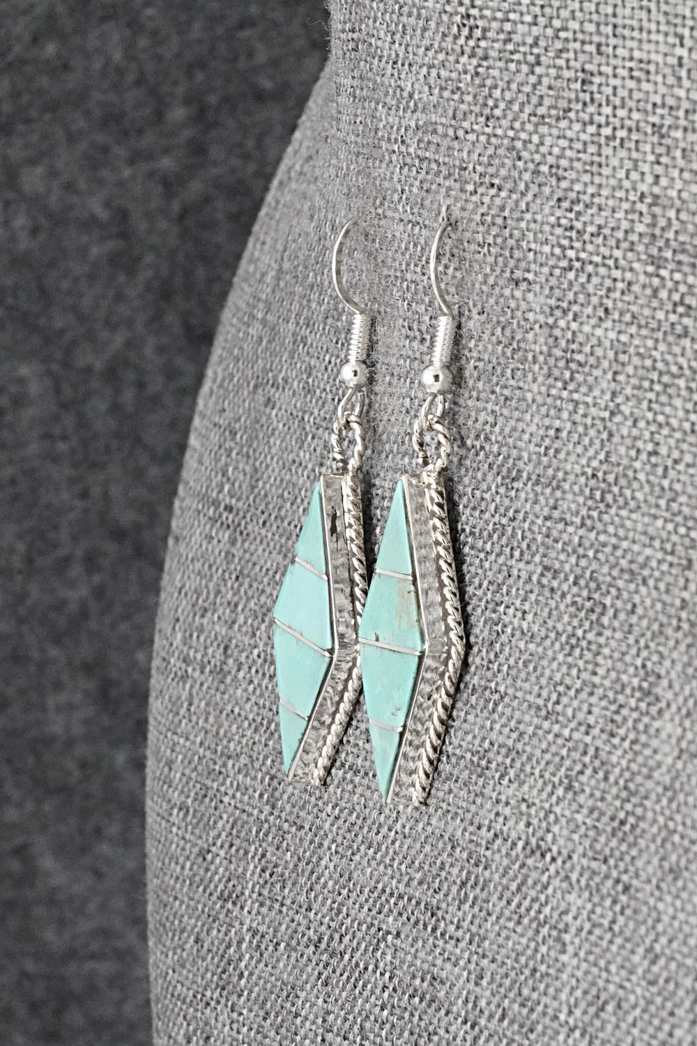 Turquoise & Sterling Silver Earrings - Andrew Enrico
