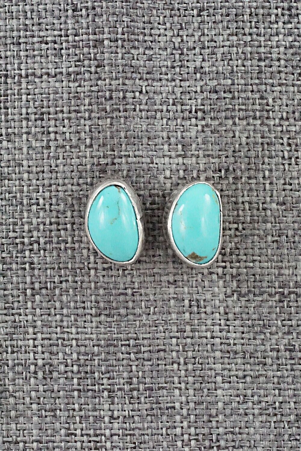 Turquoise & Sterling Silver Earrings - Marco Begaye