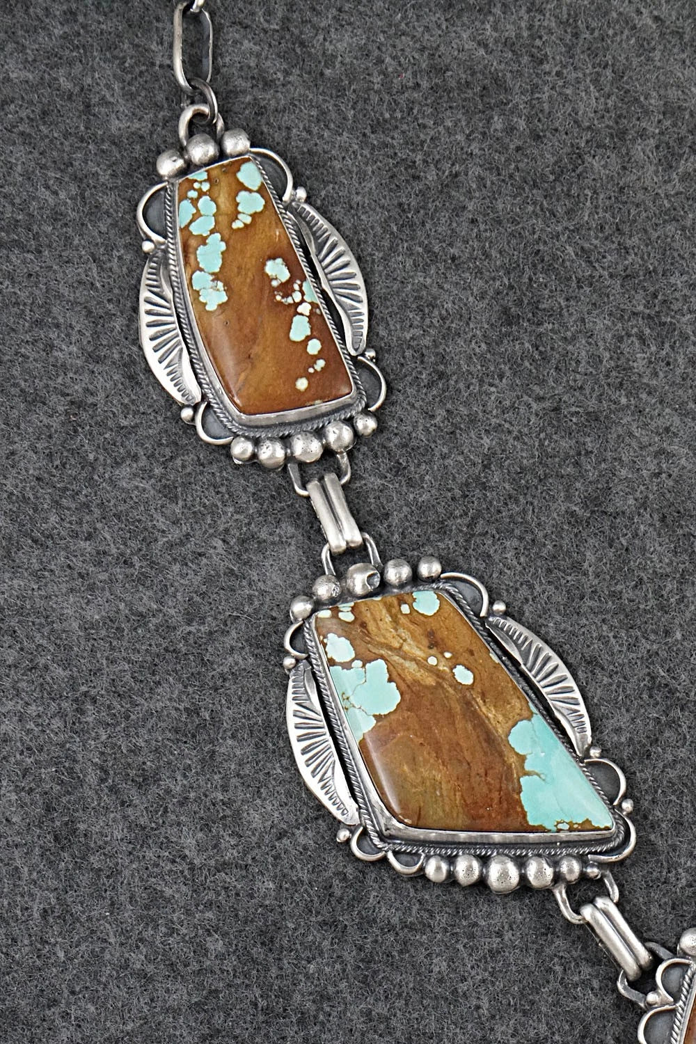 Turquoise & Sterling Silver Necklace and Earrings Set - Bob Becenti