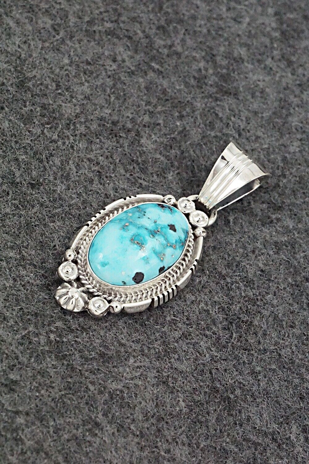 Turquoise & Sterling Silver Pendant - Daniel Benally