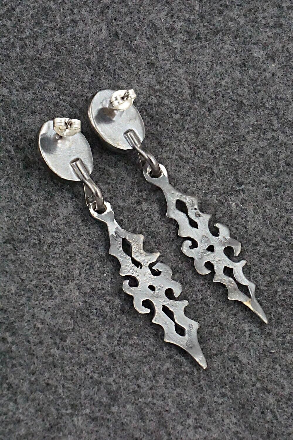 Spiny Oyster & Sterling Silver Earrings - Mildred Parkhurst