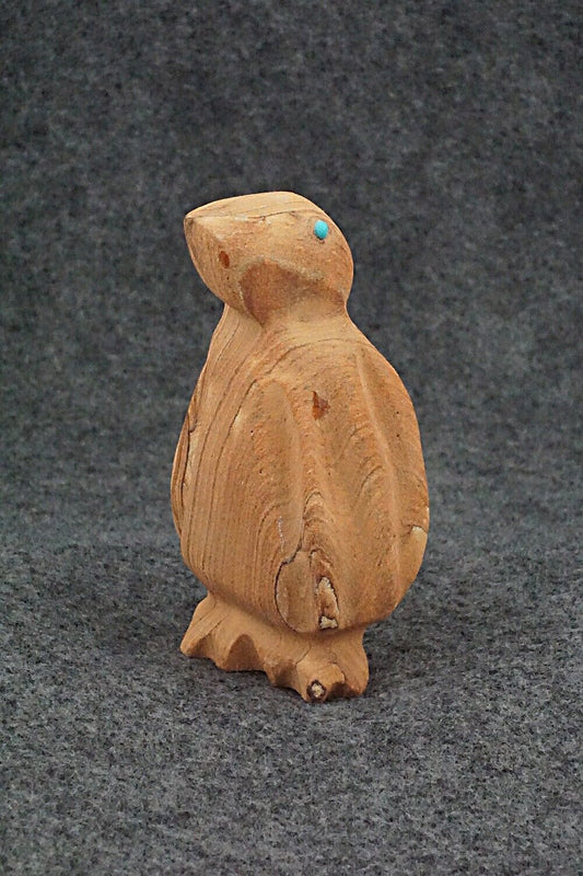 Penguin Zuni Fetish Carving - James Panteah