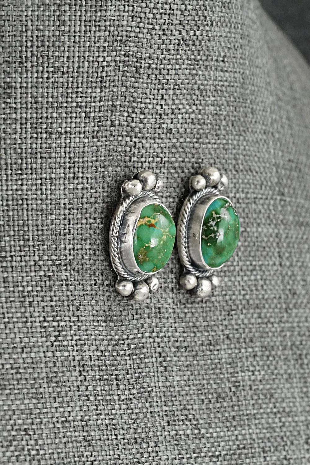 Turquoise & Sterling Silver Squash Blossom Set - Darrin Livingston