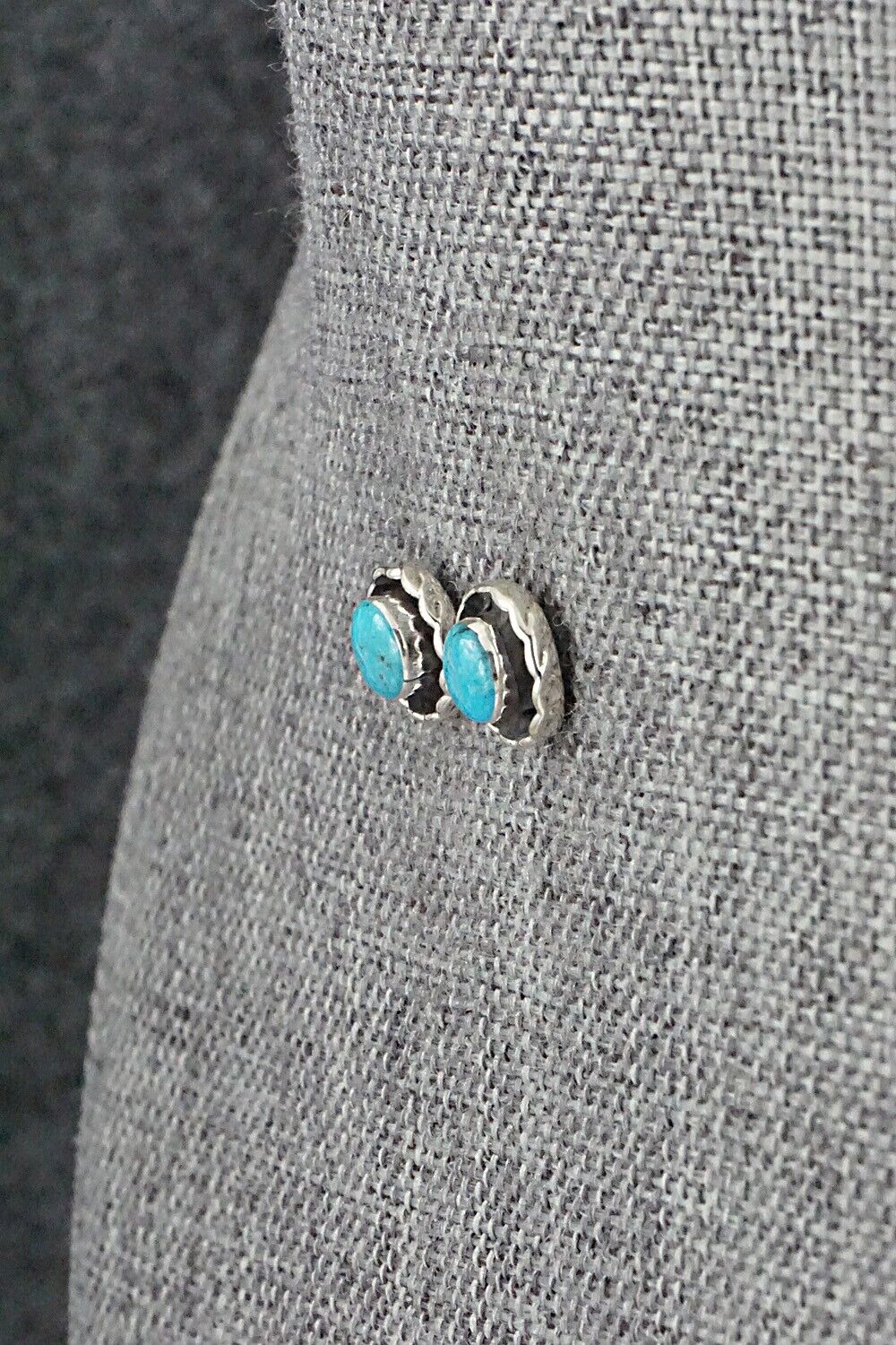 Turquoise & Sterling Silver Earrings - Carina Leekity