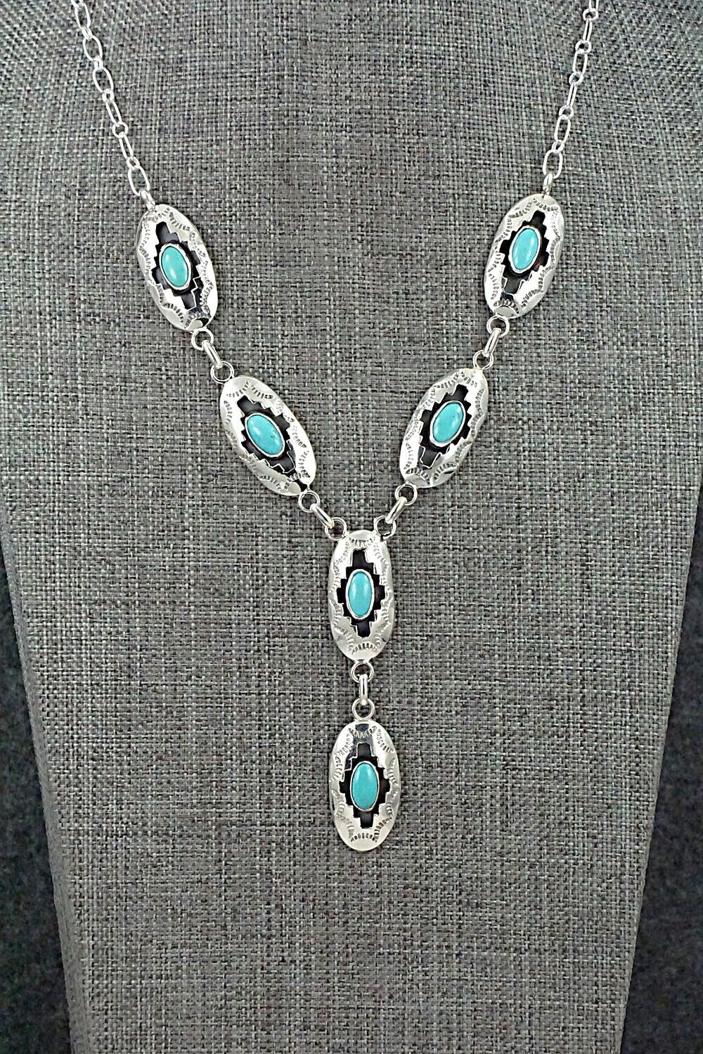 Turquoise & Sterling Silver Necklace - Bobby Platero
