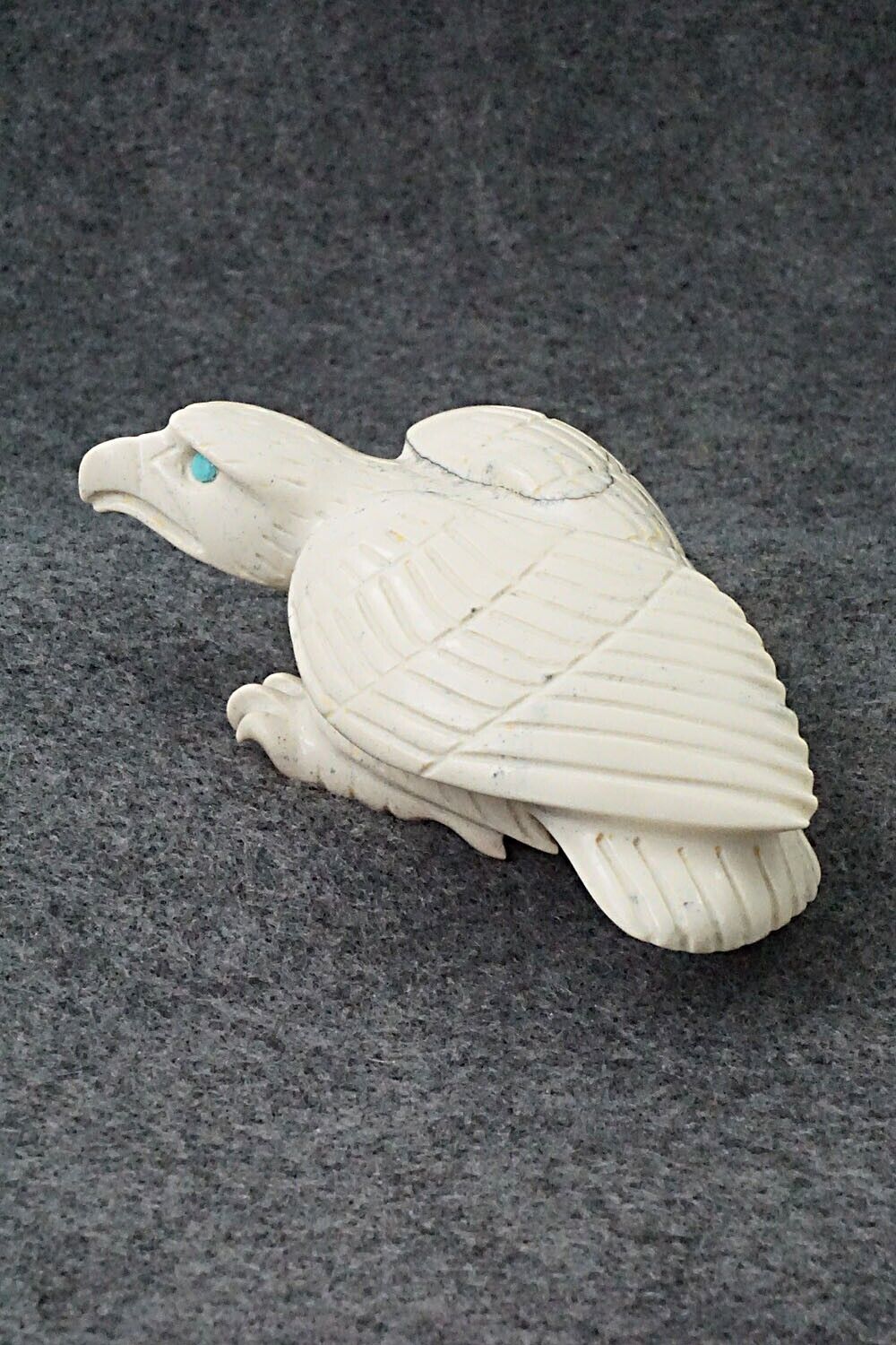 Eagle with Rabbit Zuni Fetish Carving - Albert Eustace Sr.