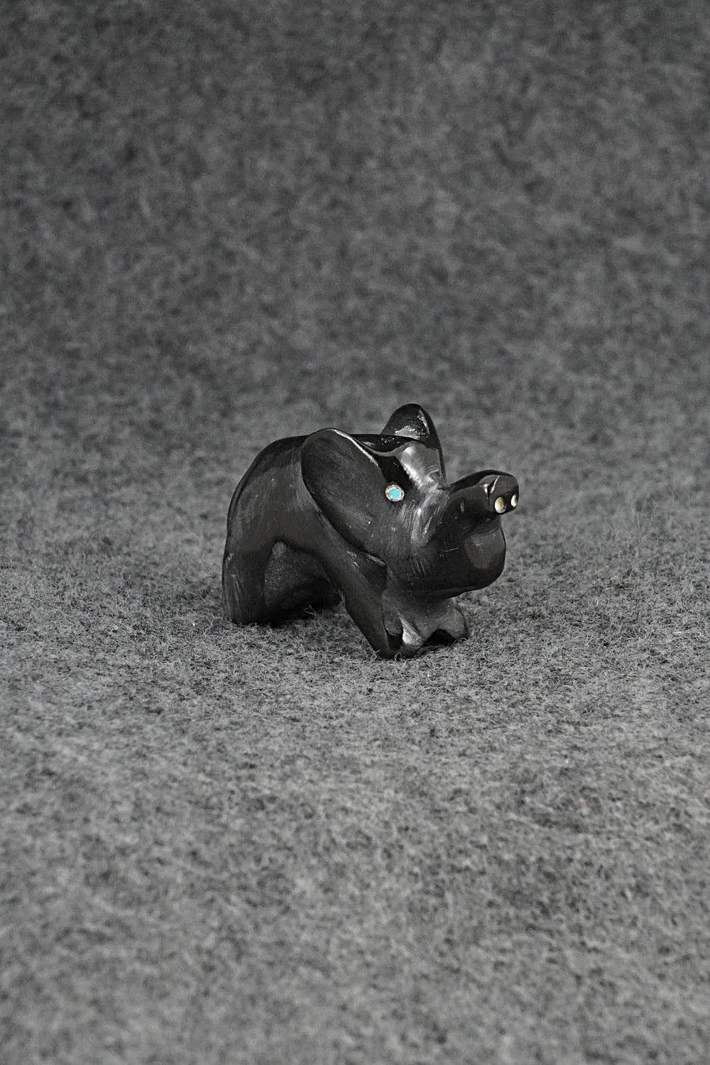 Elephant Zuni Fetish Carving - Calvert Bowannie