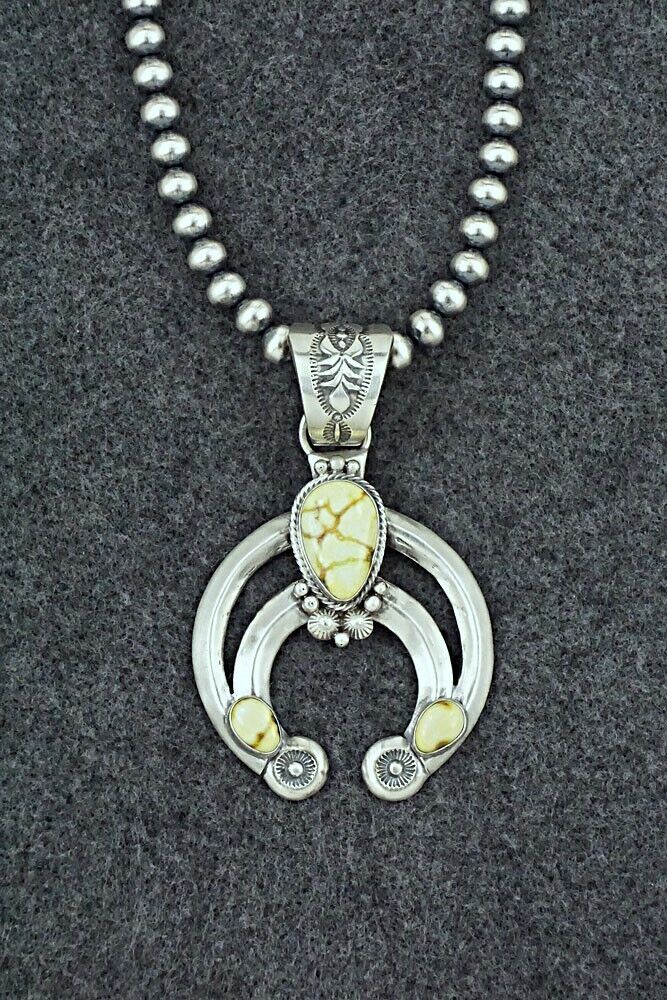 Variscite & Sterling Silver Necklace - Paige Gordon